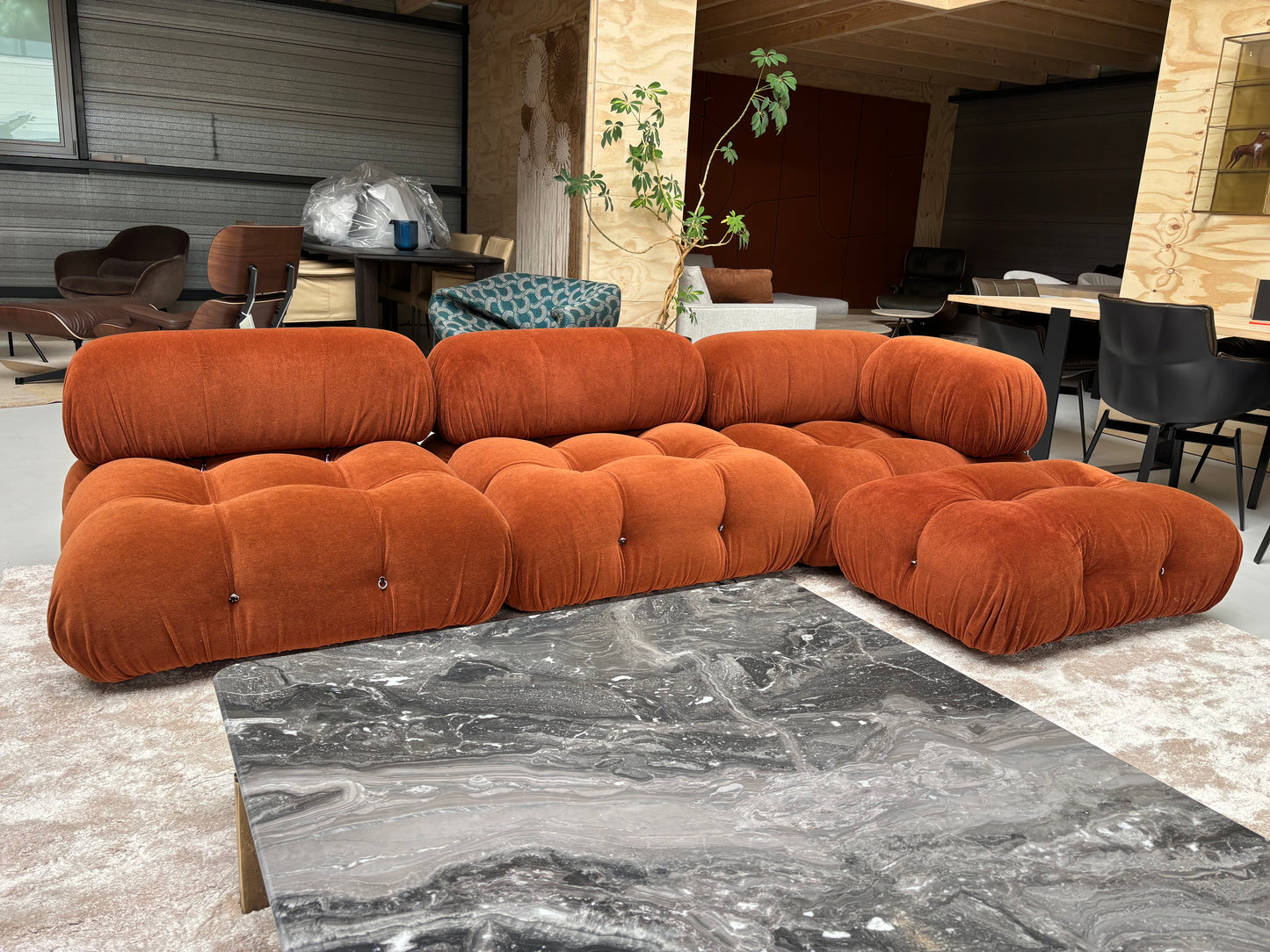 Minotti Yves coffeetable 120x120cm Grigio Orobico marmer