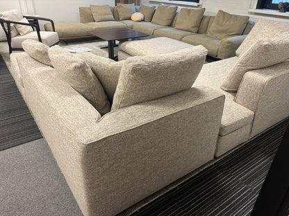 Minotti Powell modulaire bank met poef – stof categorie G – foto 5