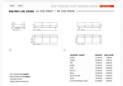 Flexform Softdream hoekbank – Ermo Olive, stof categorie Extra – foto 5