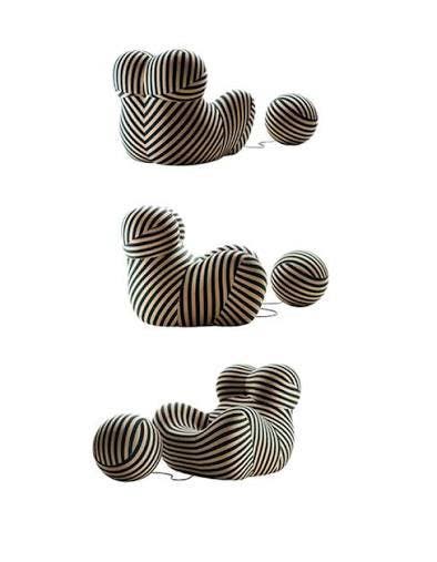 B&B Italia UP50 Mama fauteuil – jubileumuitvoering beige/groen – foto 4