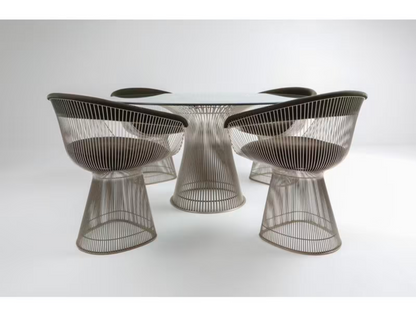 Originele Set Knoll Warren Platner 5 Dining chairs 1 Table