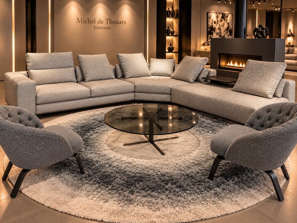 Minotti Freeman hoekbank 350x300cm 3 elementen LP € 20.000,-