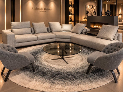 Minotti Freeman hoekbank 350x300cm 3 elementen LP € 20.000,-