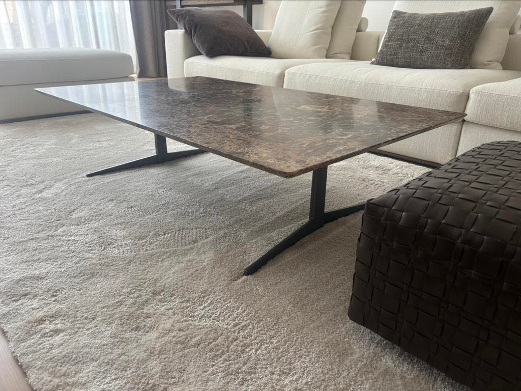 Flexform Fly salontafel – Emperador marmer, 80 × 130 cm – foto 2