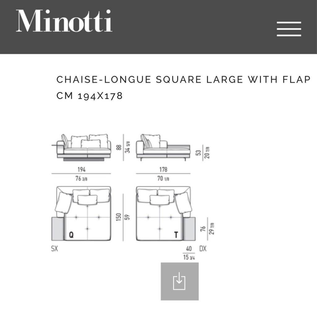 Minotti Connery modulaire hoekbank – Tibet Naturale, 479 × 377 cm – foto 6