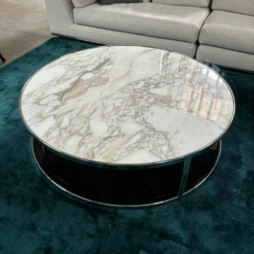 Minotti Hubert 120cm Calacatta Oro goud