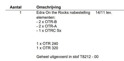Edra On the Rocks modulaire hoekbank – zeven elementen, stof T 8212 – foto 11