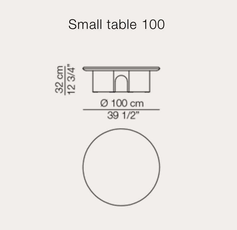Arflex Arcolor tafel – travertin, 100 cm – foto 3