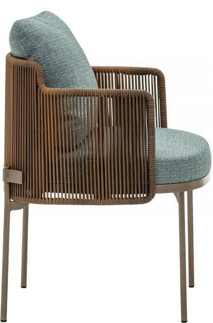 Minotti Quadrado outdoor tafel met zes Tape Cord stoelen – foto 4