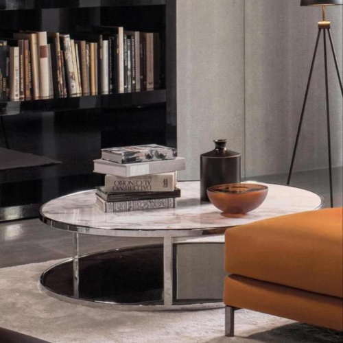 Minotti Hubert 120cm Calacatta Oro goud