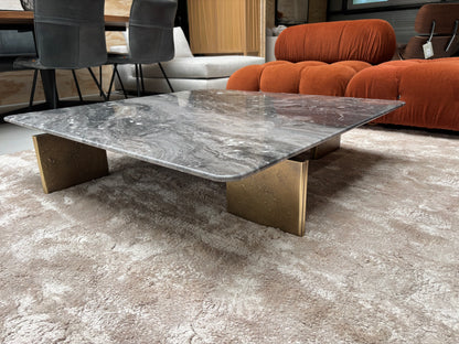 Minotti Yves coffeetable 120x120cm Grigio Orobico marmer