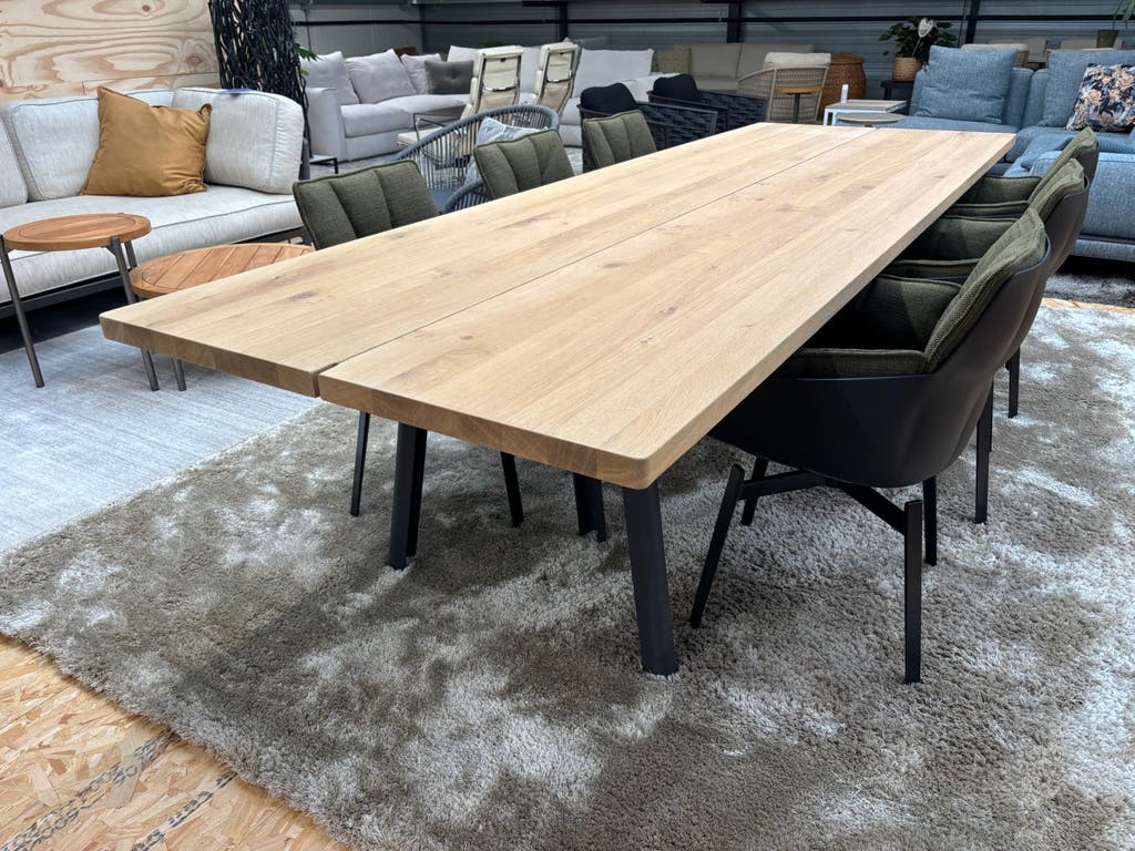 Arco Trestle eettafel – naturel eiken, 110 × 320 cm – foto 3