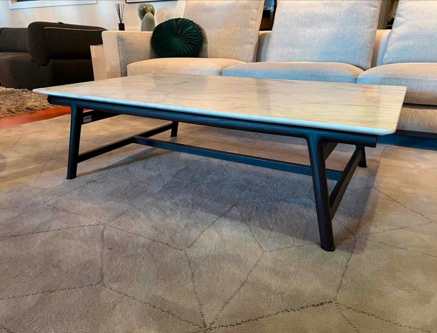 Flexform Giano coffee table 80x130cm marble Calacatta Oro