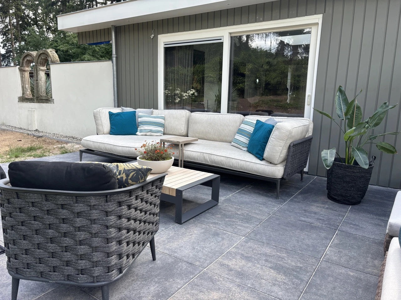 B&amp;B Italia Ribes modular corner sofa in Lusso fabric