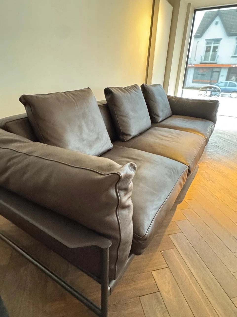Flexform Flexform Zeno 5 zits Premium Leder Testa di Moro