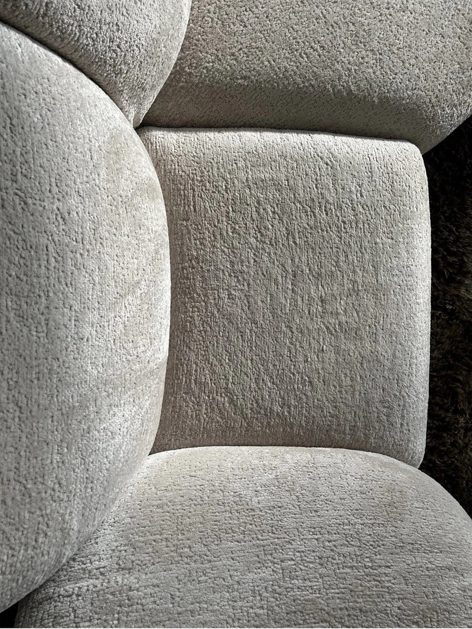 Edra Standard modular corner sofa fabric Soft Nest T 8212 