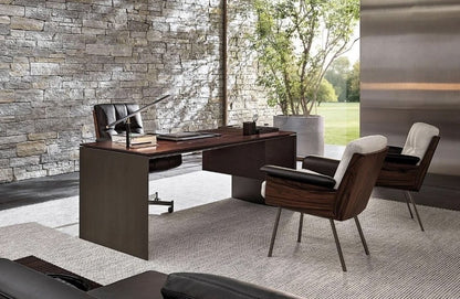Minotti Linha Desk Studio Palisander Bronze show model 2024