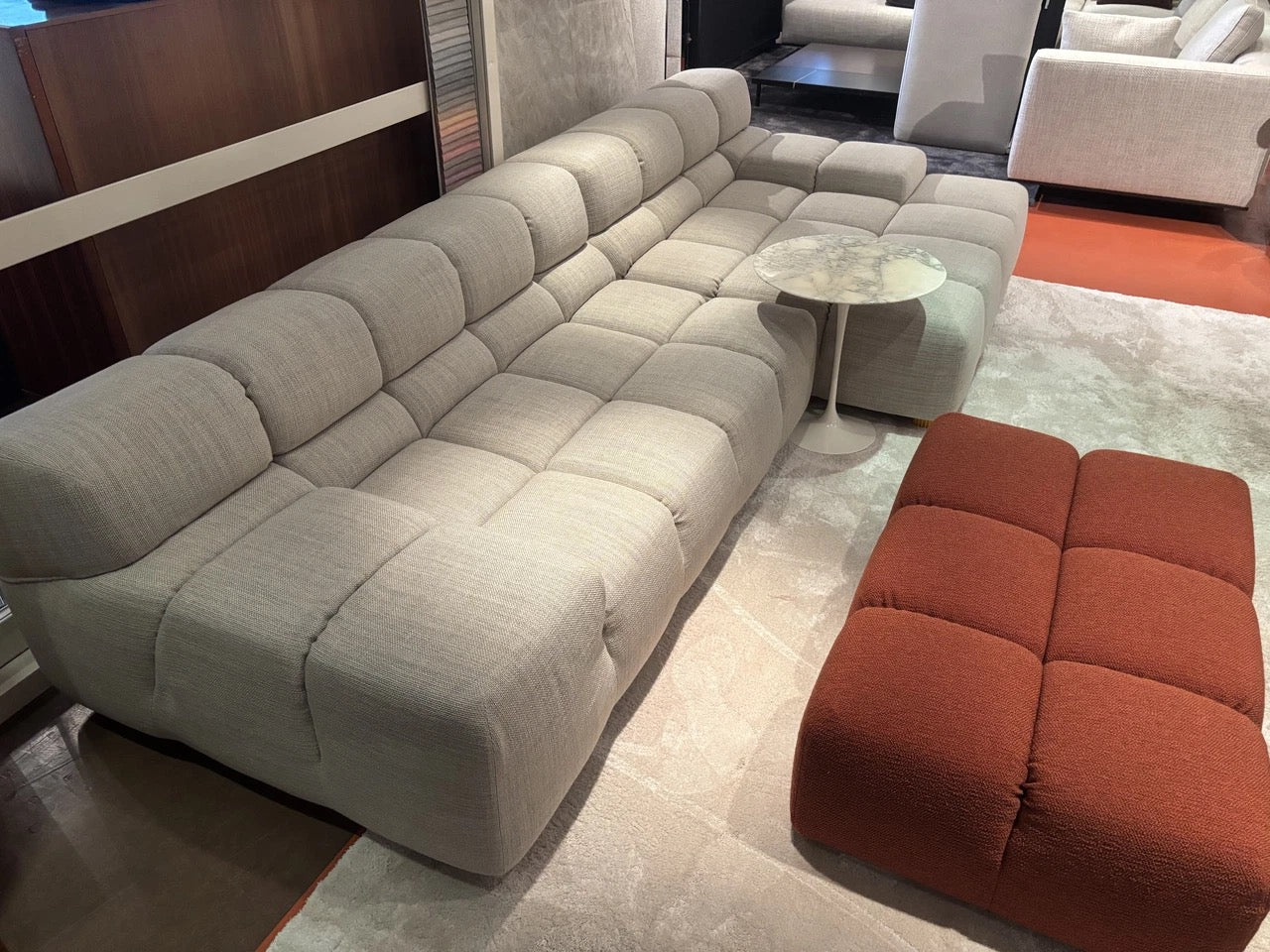 B&amp;B Italia Tufty Time corner sofa 320cm in fabric cat. A Astro 207