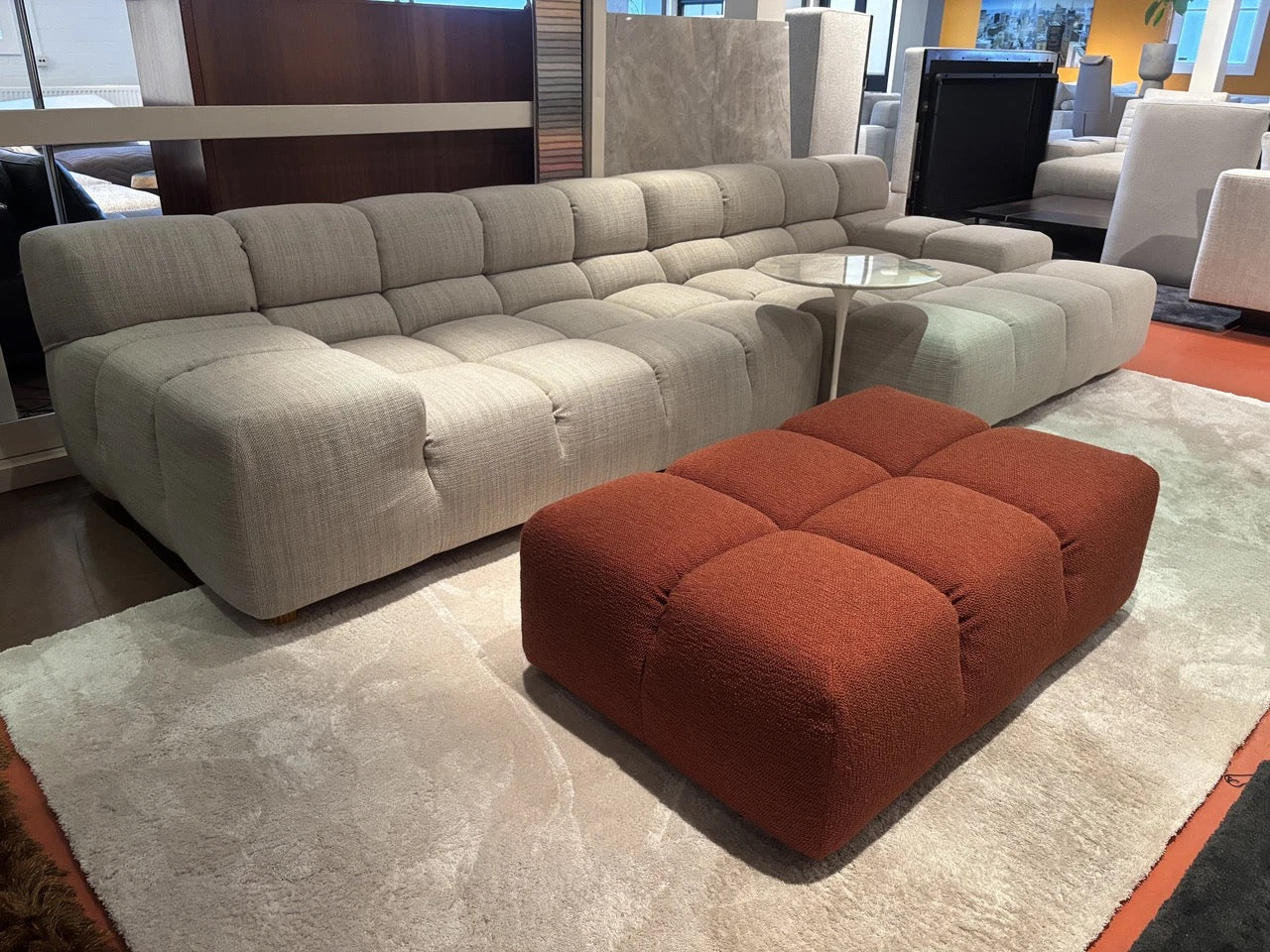 B&amp;B Italia Tufty Time corner sofa 320cm in fabric cat. A Astro 207