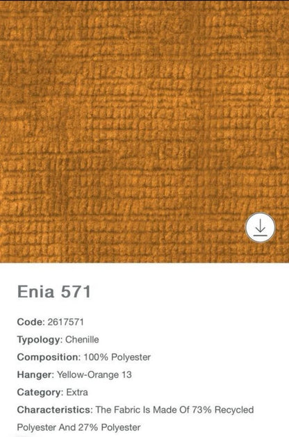 B&amp;B Italia Tufty Time 109x300cm Stoffwagen. Extra Enia Ocker