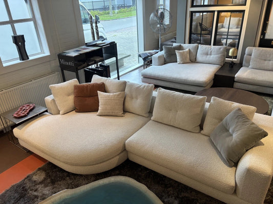 Minotti Alexander modulaire hoekbank boucle stof cat.G