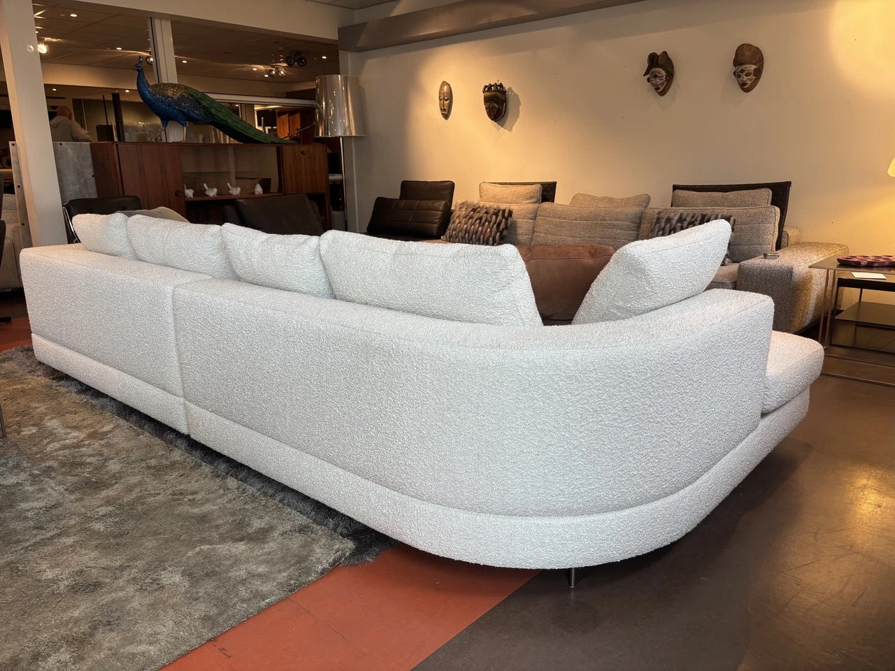 Minotti Alexander modular corner sofa boucle fabric cat. G