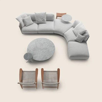 Flexform Vulcano modulaire Outdoor sofa 5 delig incl hoezenset
