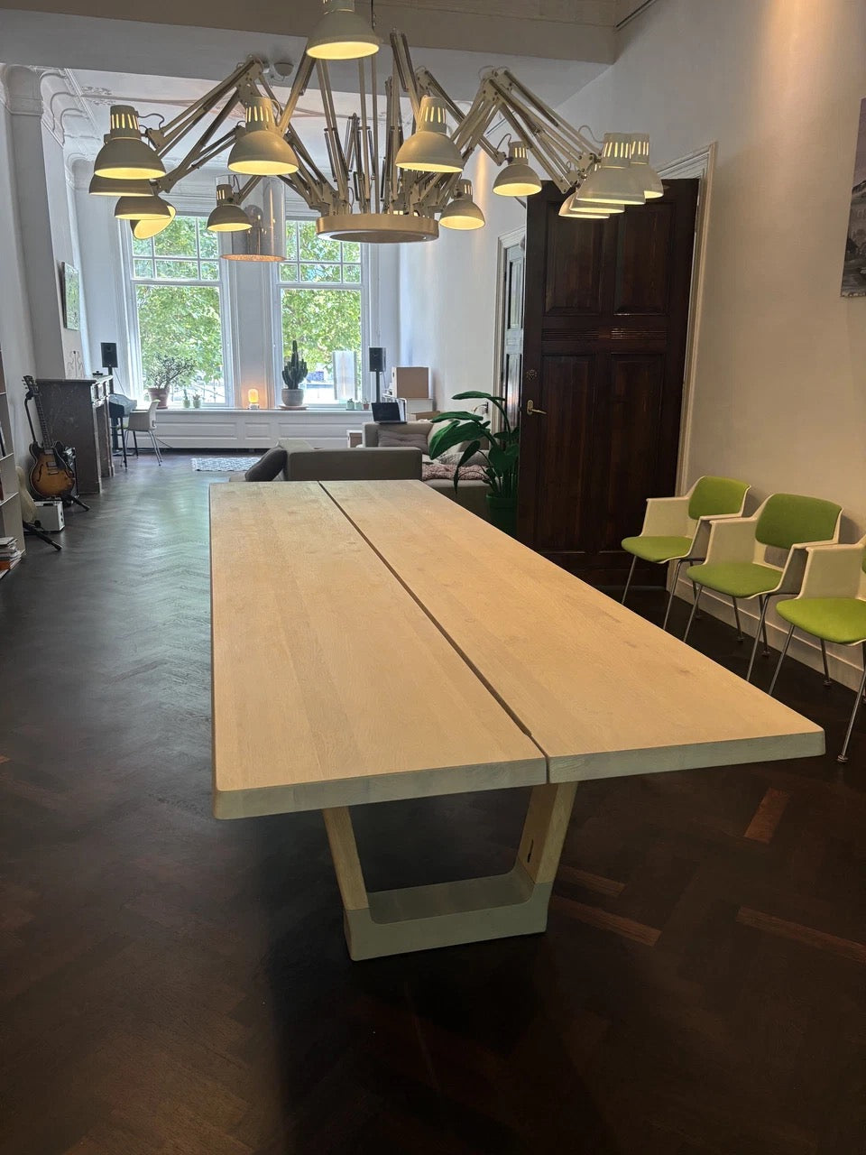 Arco Base dining table 100x320cm oak natural concrete