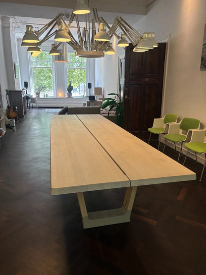 Arco Base dining table 100x320cm oak natural concrete