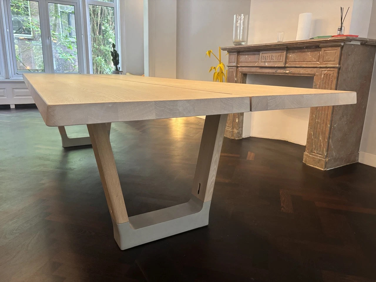 Arco Base dining table 100x320cm oak natural concrete