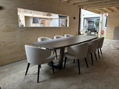 Minotti Aston Dining Chairs in boucle