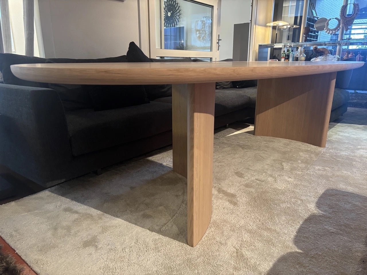 Arco Dew dining table 120x300cm in oak natural show model