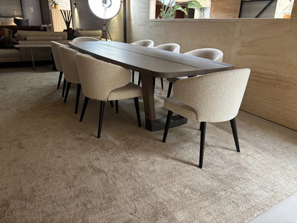 Minotti Aston Dining Chairs in boucle