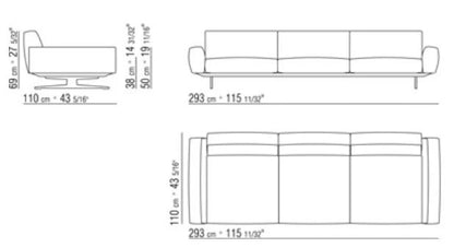Flexform Softdream large 110x300cm