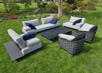 Komplettes modulares Manutti Air Lounge-Set: Sofas, Stühle, Tisch + Armlehnen