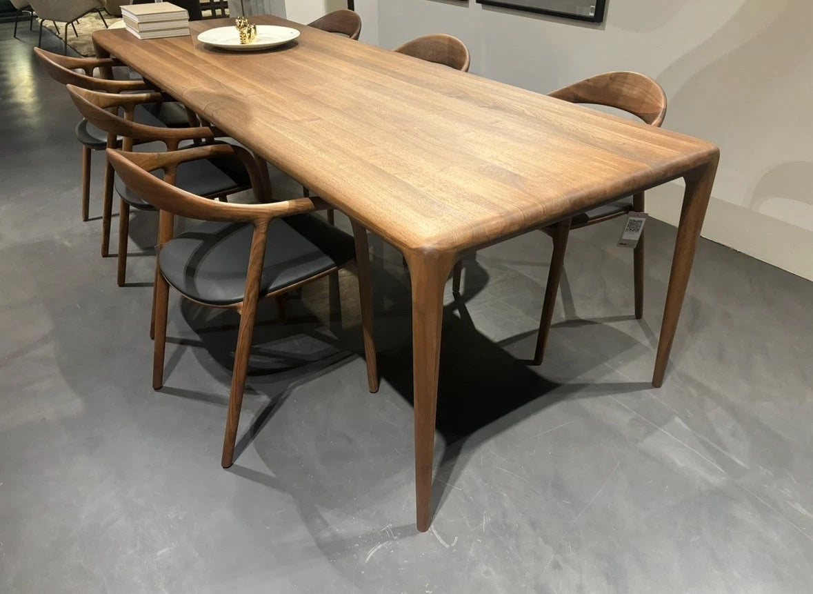 Artisan Neva Stoelen Walnoot Matte Lak ICM Zenith Leder