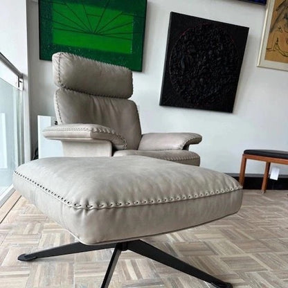 De Sede DS 31 Lounge Chair + Ottoman in Leather Nature