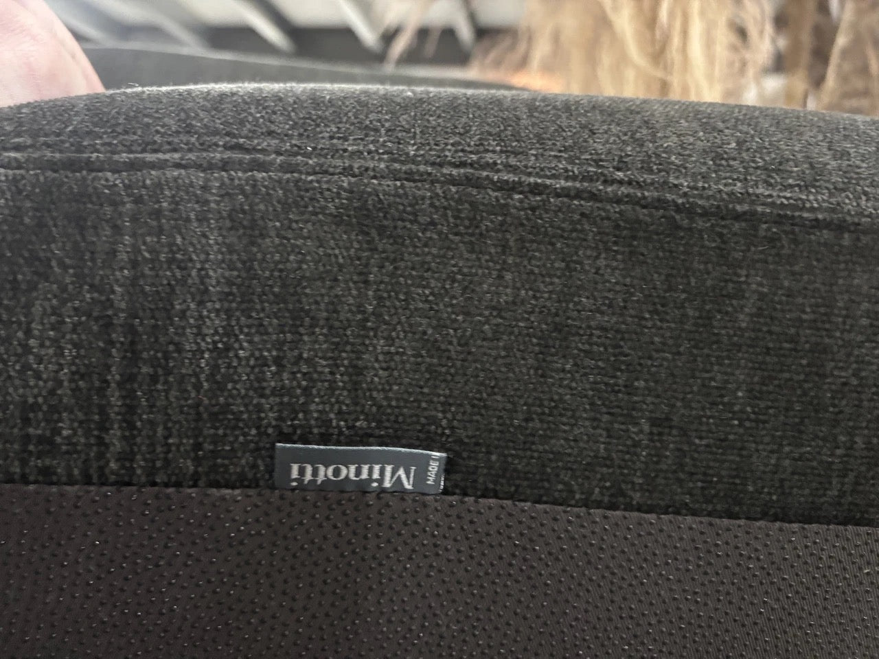 Minotti Coley Soft Lounge Chair + Ottoman - Fabric G Louisiana Velours