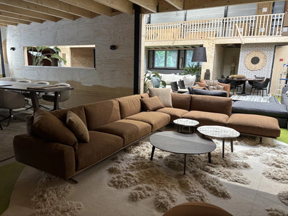 Flexform Softdream hoekbank in Terracotta stof Astro
