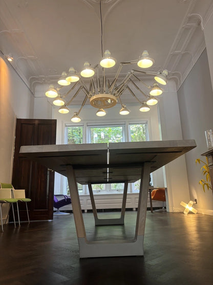 Arco Base dining table 100x320cm oak natural concrete