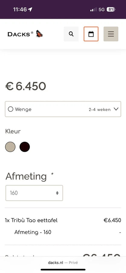 Tribu TAO concrete garden table 160cm Monica Armani