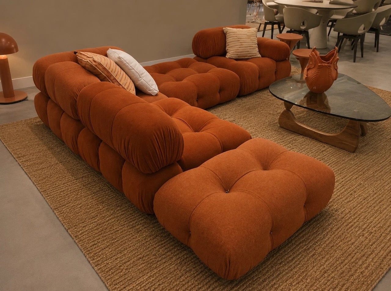 B&B Italia Camaleonda Licata 333 Terracotta Velours & Leder