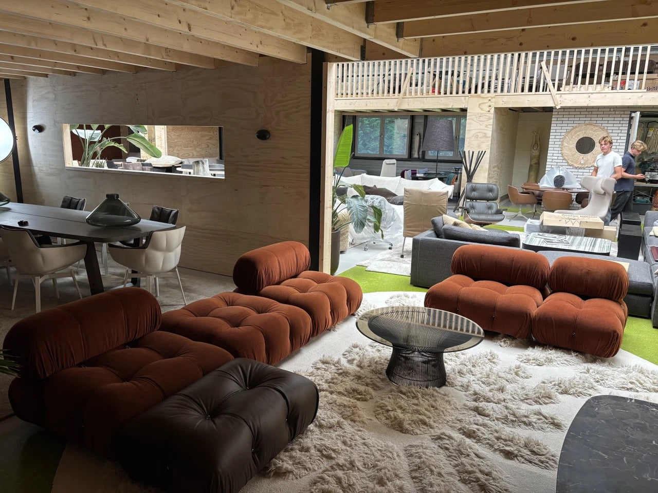 B&B Italia Camaleonda Licata 333 Terracotta Velours & Leder