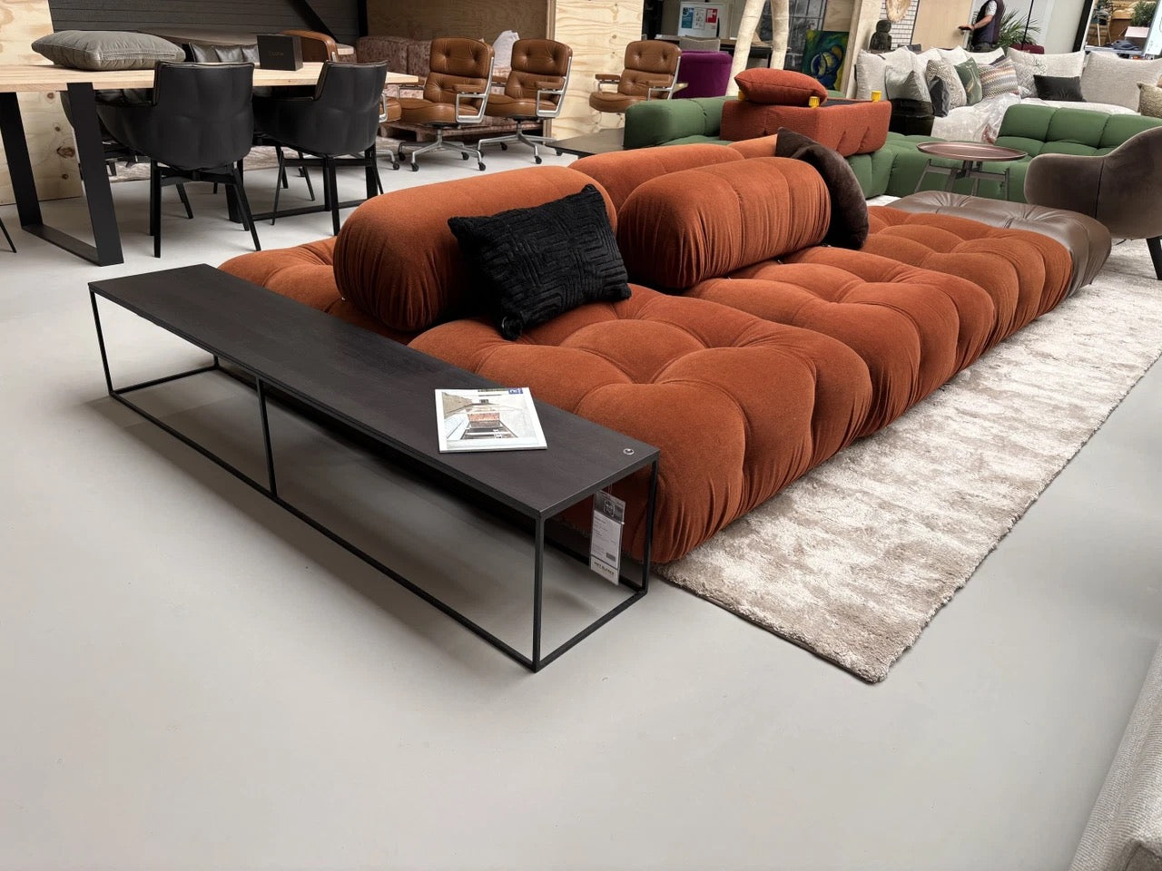 B&B Italia Camaleonda Licata 333 Terracotta Velours & Leder
