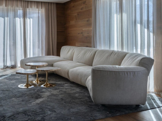 Edra Grand Soffice modulaire sofa stof S Jaipur off white