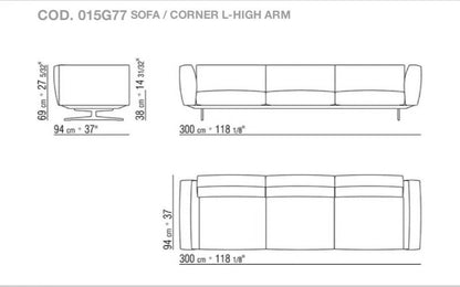 Flexform Softdream 95x300cm