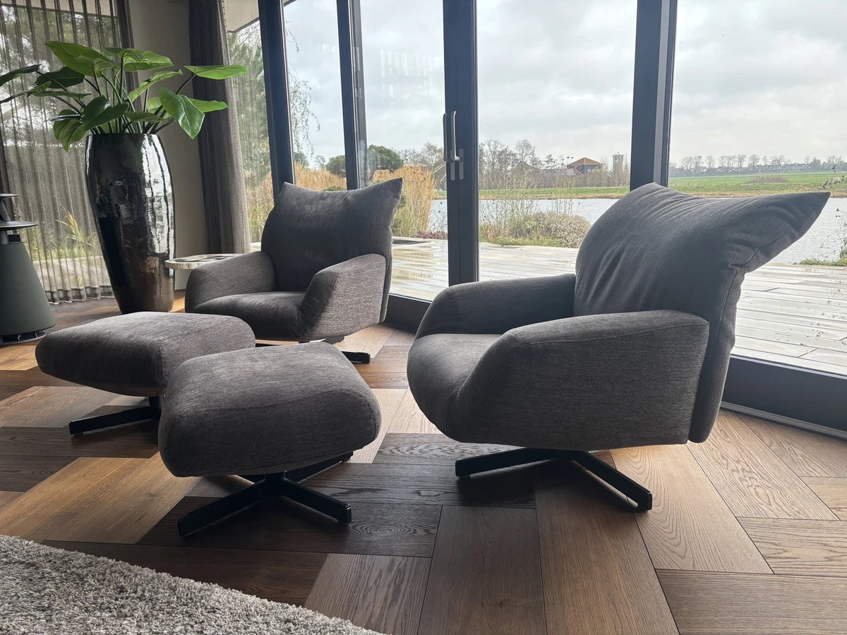 Edra Chiara Lounge-Sessel + Hocker