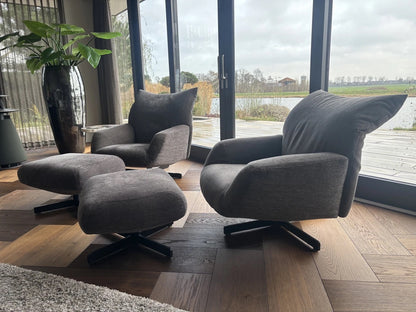 Edra Chiara Lounge-Sessel + Hocker