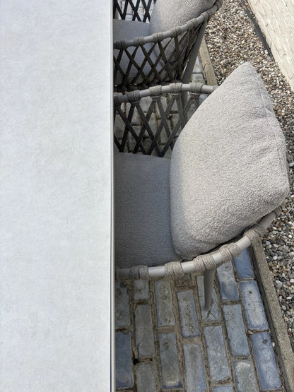 4 B&amp;B Italia Erica Gartenstühle, Esszimmerstühle mit Armlehnen, neue Produktion 2025 