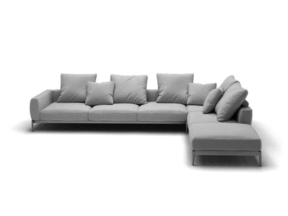 Flexform Romeo Corner Sofa / Hoekbank 375x275cm Stof Cat. Extra Eboli 1038